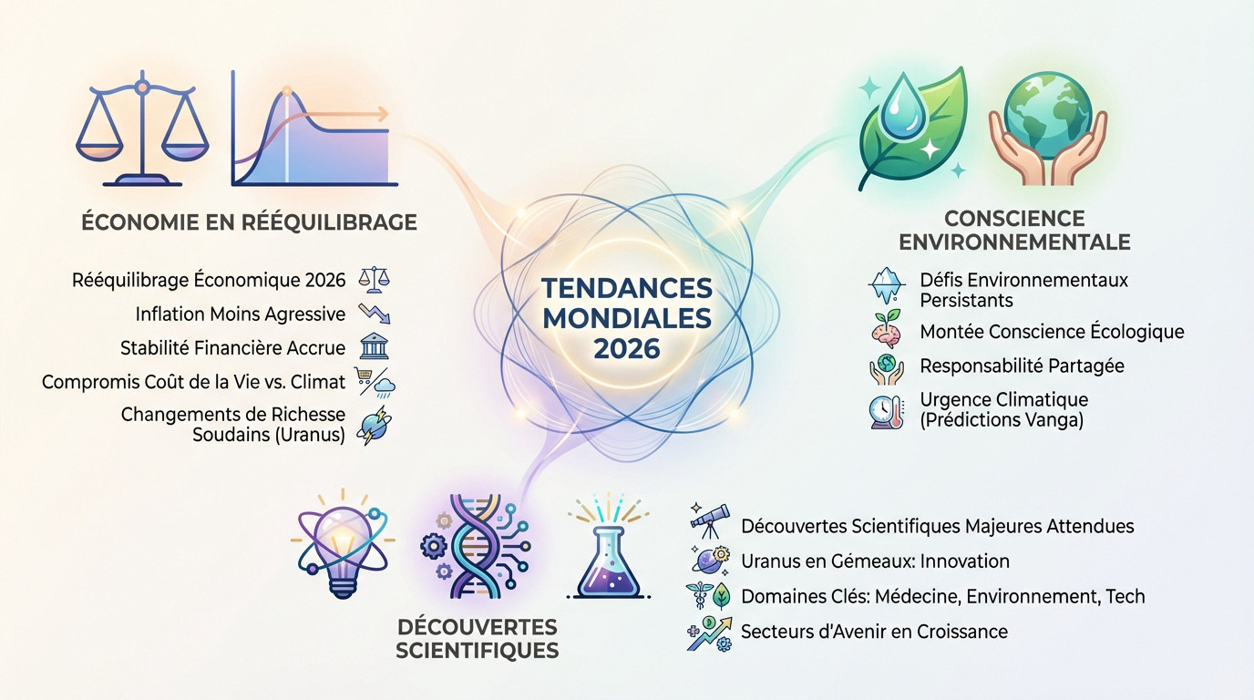 Tendances mondiales 2026 : économie, environnement et science