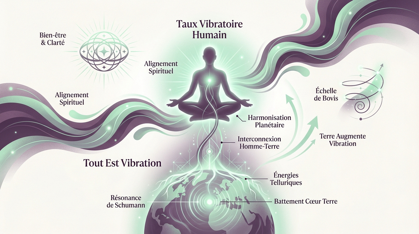 Lien vibratoire entre l'être humain et l'énergie de la Terre