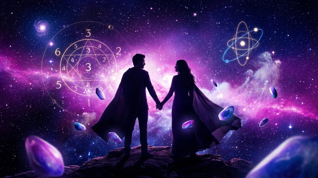 un couple heureux et compatible numerologiquement
