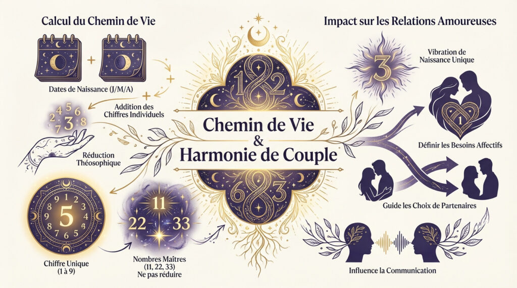 calcul de la compatibilité amouresue en numerologie